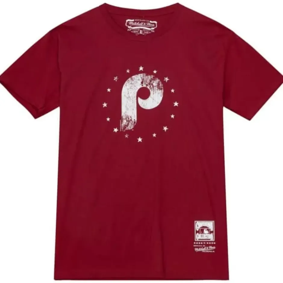 Men Mitchell & Ness T-Shirts & Tops-Mlb P Tee Phillies