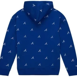 Men Mitchell & Ness Hoodies & Sweatshirts-Mlb Repeat Hoody Atlanta Braves