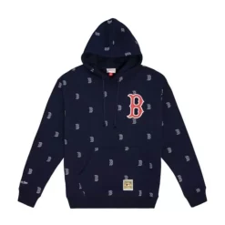 Men Mitchell & Ness Hoodies & Sweatshirts-Mlb Repeat Hoody Boston Red Sox
