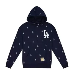 Men Mitchell & Ness Hoodies & Sweatshirts-Mlb Repeat Hoody Los Angeles Dodgers