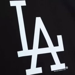 Men Mitchell & Ness T-Shirts & Tops-Mlb Script Wordmark Tee Dodgers