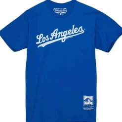 Men Mitchell & Ness T-Shirts & Tops-Mlb Tee Dodgers