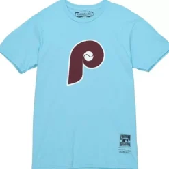 Men Mitchell & Ness T-Shirts & Tops-Mlb Traditional Tee Phillies