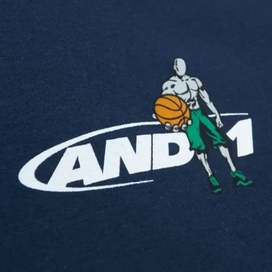 Men Mitchell & Ness T-Shirts & Tops-M&N X And1 Take A Seat Tee