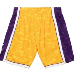 Men Mitchell & Ness Shorts-M&N X Bape Los Angeles Lakers Shorts