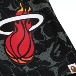 Men Mitchell & Ness Shorts-M&N X Bape Miami Heat Shorts