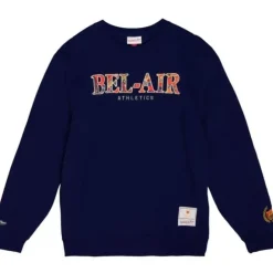 Men Mitchell & Ness Hoodies & Sweatshirts-M&N X Bel-Air Crew Fleece