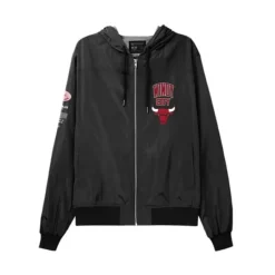 Men Mitchell & Ness Jackets & Outerwear-M&N X Br Crew Jacket Chicago Bulls
