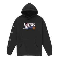 Men Mitchell & Ness Hoodies & Sweatshirts-M&N X Br Logo Evolution Hoodie Philadelphia 76Ers