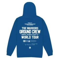 Men Mitchell & Ness Hoodies & Sweatshirts-M&N X Br World Tour Crew Hoodie Golden State Warriors