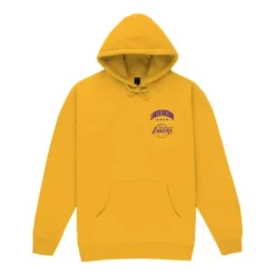 Men Mitchell & Ness Hoodies & Sweatshirts-M&N X Br World Tour Crew Hoodie Los Angeles Lakers