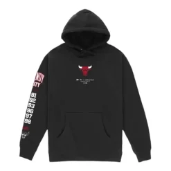 Men Mitchell & Ness Hoodies & Sweatshirts-M&N X Br World Tour Hoodie Chicago Bulls