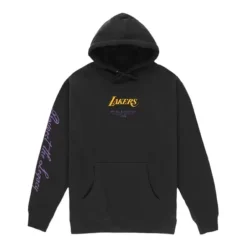 Men Mitchell & Ness Hoodies & Sweatshirts-M&N X Br World Tour Hoodie Los Angeles Lakers
