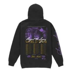 Men Mitchell & Ness Hoodies & Sweatshirts-M&N X Br World Tour Hoodie Los Angeles Lakers