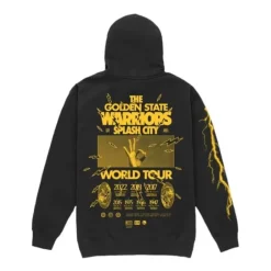 Men Mitchell & Ness Hoodies & Sweatshirts-M&N X Br World Tour Hoodie Golden State Warriors