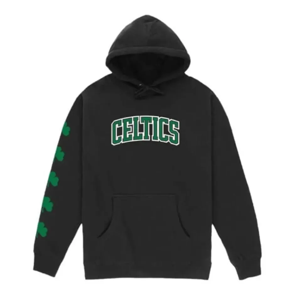 Men Mitchell & Ness Hoodies & Sweatshirts-M&N X Br World Tour Logo Evolution Hoodie Boston Celtics