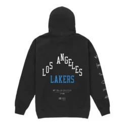 Men Mitchell & Ness Hoodies & Sweatshirts-M&N X Br World Tour Logo Evolution Hoodie Los Angeles Lakers