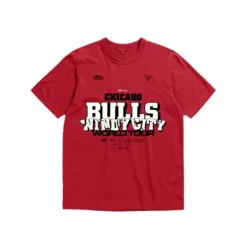 Men Mitchell & Ness T-Shirts & Tops-M&N X Br World Tour T-Shirt Chicago Bulls