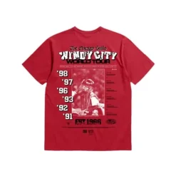 Men Mitchell & Ness T-Shirts & Tops-M&N X Br World Tour T-Shirt Chicago Bulls