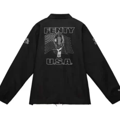 Men Mitchell & Ness Jackets & Outerwear-M&N X Fenty Coaches Jacket