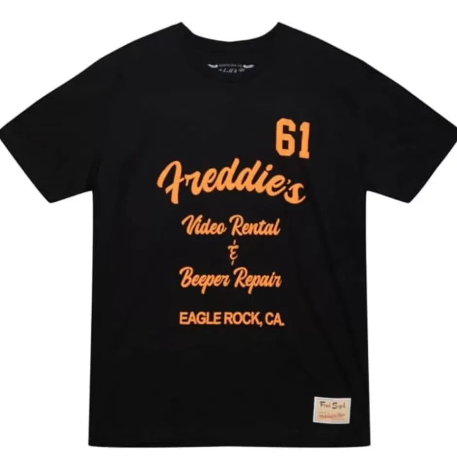 Men Mitchell & Ness T-Shirts & Tops-M&N X Fred Segal Freddies Video Ss Tee