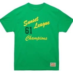 Men Mitchell & Ness T-Shirts & Tops-M&N X Fred Segal Sunset League Ss Tee