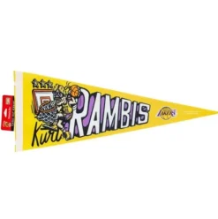 Woman Mitchell & Ness Accessories-M&N X Glco Los Angeles Lakers Pennant Kurt Rambis