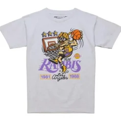Men Mitchell & Ness T-Shirts & Tops-M&N X Glco Tee Los Angeles Lakers Kurt Rambis
