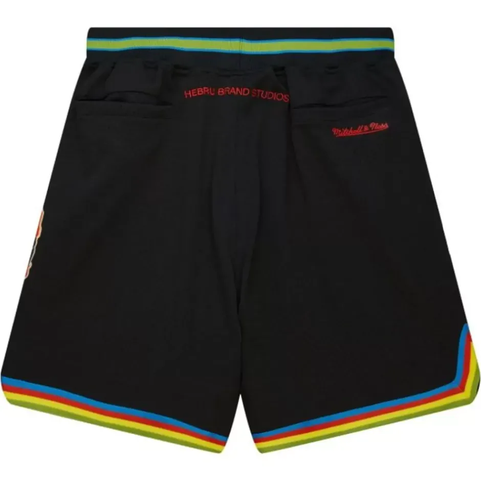 Men Mitchell & Ness Shorts-M&N X Hebru Mesh Shorts