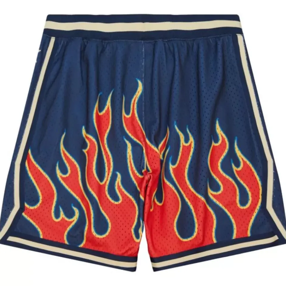 Men Mitchell & Ness Shorts-M&N X Jfg Flame Shorts Chicago Cubs
