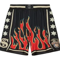 Men Mitchell & Ness Shorts-M&N X Jfg Flame Shorts Chicago White Sox