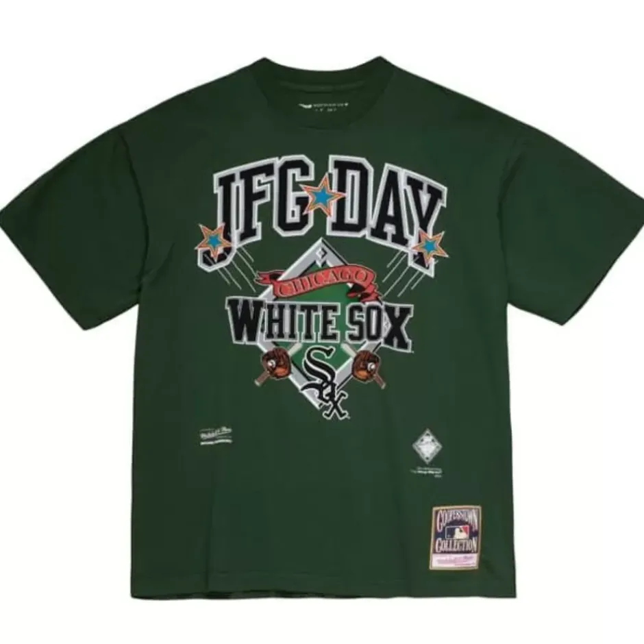 Men Mitchell & Ness T-Shirts & Tops-M&N X Joe Freshgoods Day Starburst Tee Chicago White Sox