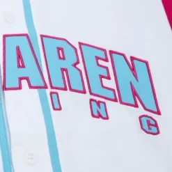 Men Mitchell & Ness T-Shirts & Tops-M&N X Mclaren Miami Grand Prix Cotton Button Front