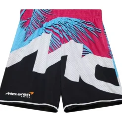 Men Mitchell & Ness Shorts-M&N X Mclaren Miami Grand Prix Sublimated Mesh Shorts