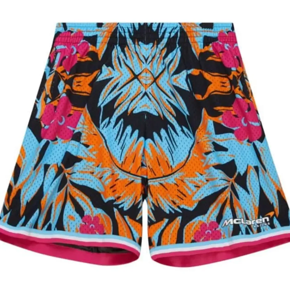 Men Mitchell & Ness Shorts-M&N X Mclaren Miami Grand Prix Sublimated Mesh Shorts