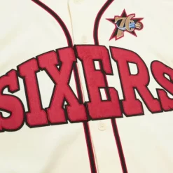 Woman Mitchell & Ness T-Shirts & Tops-M&N X Melody Ehsani Baseball Jersey Philadelphia 76Ers