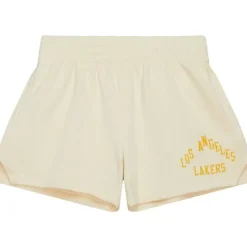 Woman Mitchell & Ness Shorts-M&N X Melody Ehsani Fleece Short Los Angeles Lakers