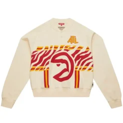 Woman Mitchell & Ness Hoodies & Sweatshirts-M&N X Melody Ehsani Raglan Pullover Atlanta Hawks