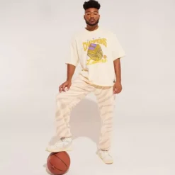 Woman Mitchell & Ness T-Shirts & Tops-M&N X Melody Ehsani Ss Tee Los Angeles Lakers