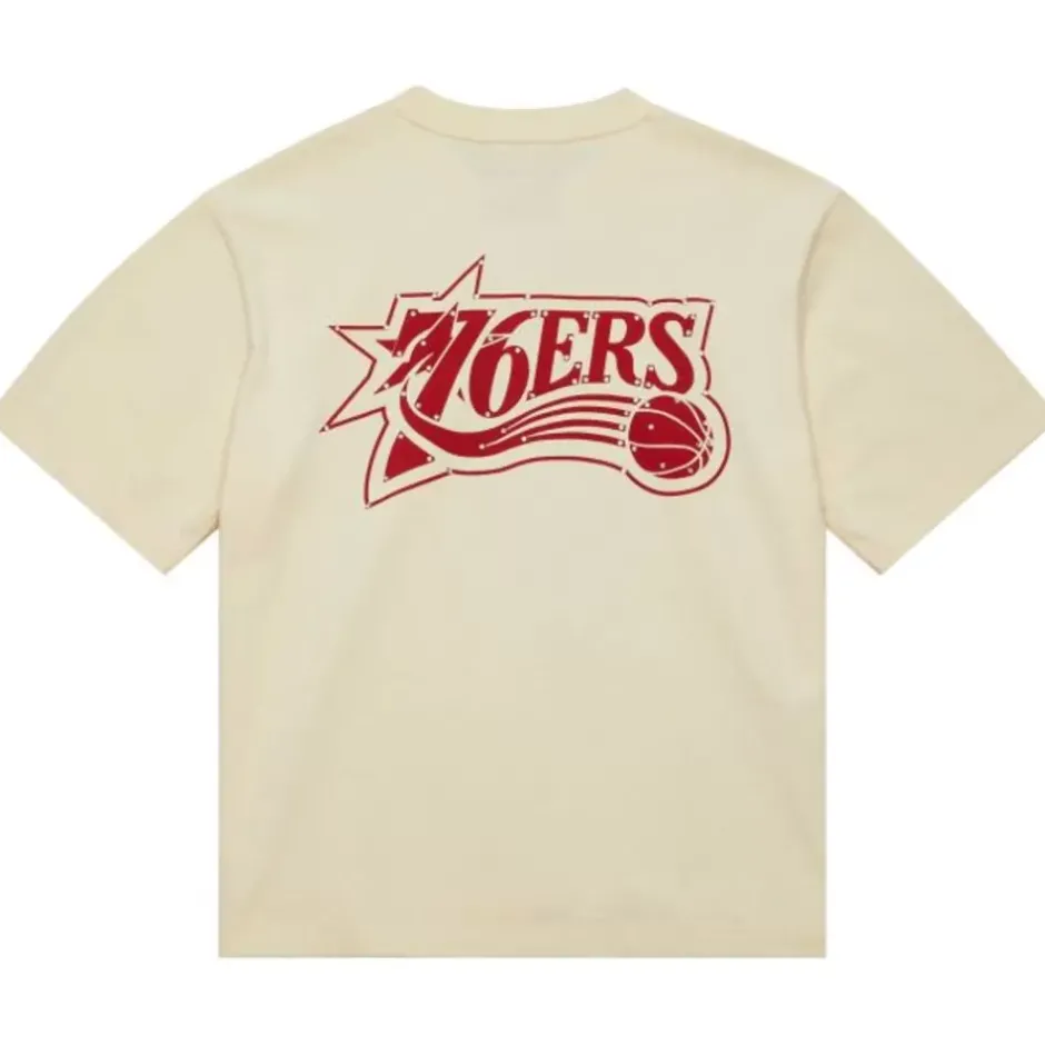 Woman Mitchell & Ness T-Shirts & Tops-M&N X Melody Ehsani Ss Tee Philadelphia 76Ers