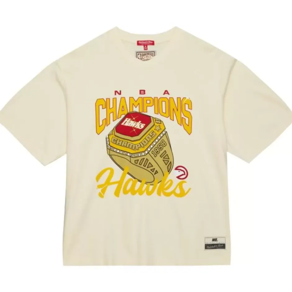 Woman Mitchell & Ness T-Shirts & Tops-M&N X Melody Ehsani Ss Tee Atlanta Hawks