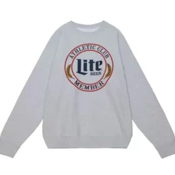 Men Mitchell & Ness Hoodies & Sweatshirts-M&N X Miller Lite Crest Crewneck