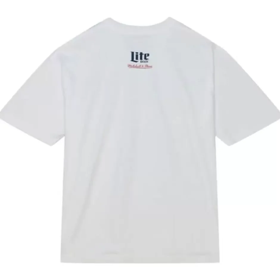 Men Mitchell & Ness T-Shirts & Tops-M&N X Miller Lite Stacked Athletic Club Tee