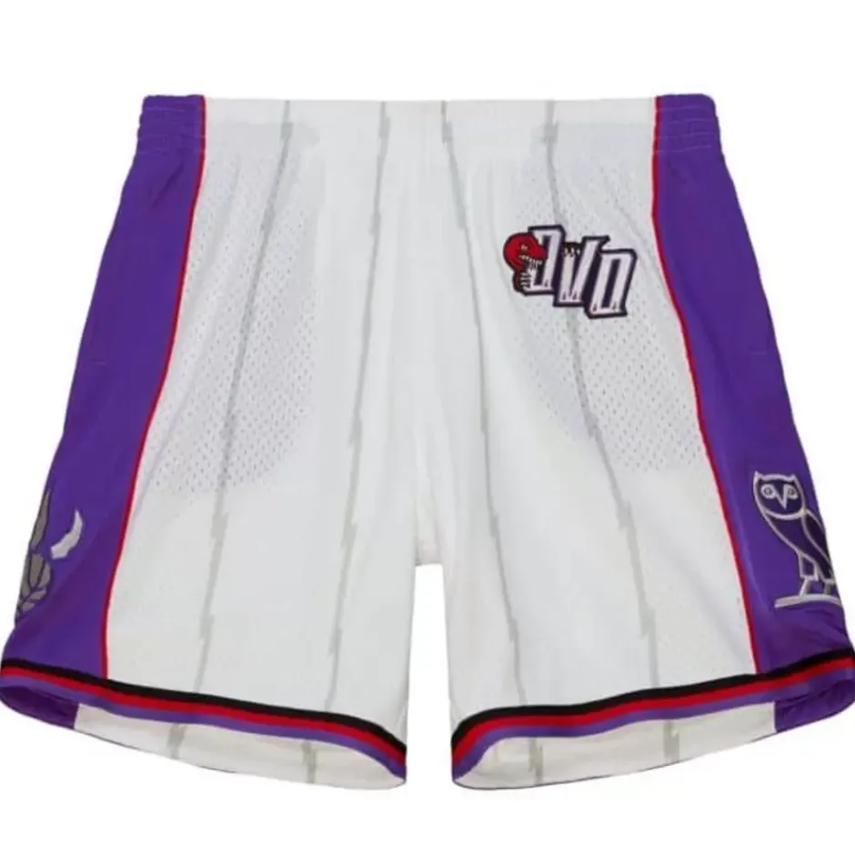 Men Mitchell & Ness Shorts-M&N X Ovo Swingman Toronto Raptors Shorts