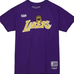 Men Mitchell & Ness T-Shirts & Tops-M&N X Ozuna Los Angeles Lakers Shirt