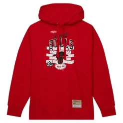 Men Mitchell & Ness Hoodies & Sweatshirts-M&N X Tats Cru Brick Hoodie Chicago Bulls
