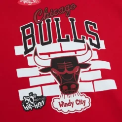 Men Mitchell & Ness Hoodies & Sweatshirts-M&N X Tats Cru Brick Hoodie Chicago Bulls