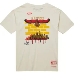 Men Mitchell & Ness T-Shirts & Tops-M&N X Tats Cru City Tee Atlanta Hawks