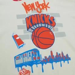 Men Mitchell & Ness T-Shirts & Tops-M&N X Tats Cru City Tee New York Knicks