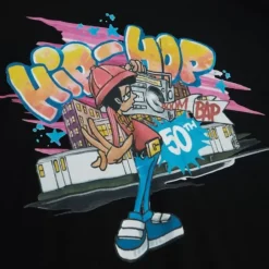 Men Mitchell & Ness T-Shirts & Tops-M&N X 50Th Aohh Graff Ls Tee